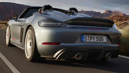 Premiere Porsche 718 Spyder RS (Heck)