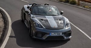 Premiere Porsche 718 Spyder RS (Fahrt)
